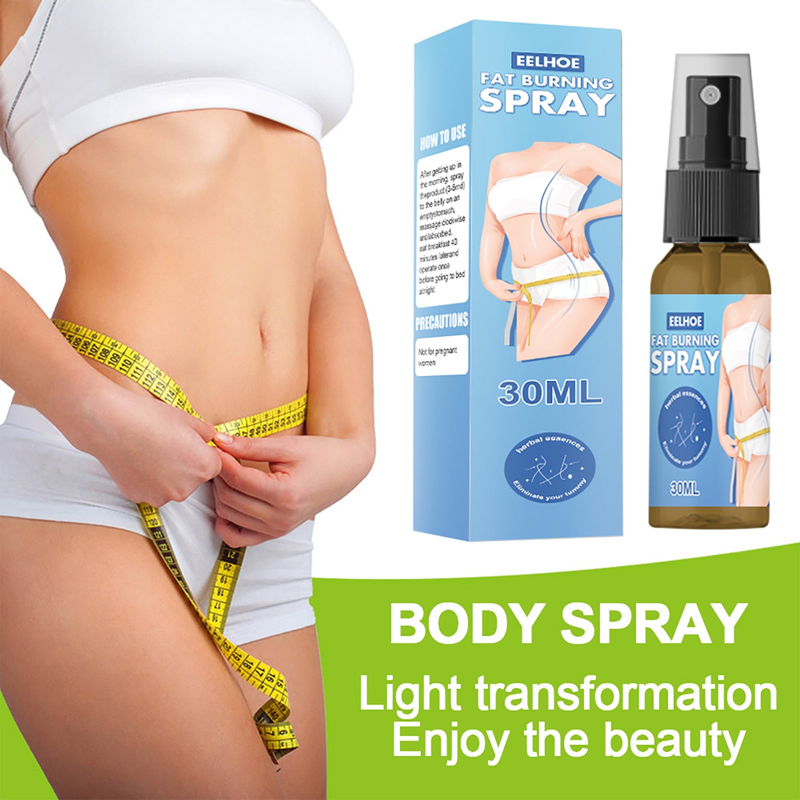 Spray modelador corporal para emagrecimento de corpo inteiro Qu Fat