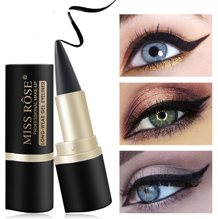 Black Waterproof Eyeliner Pen Liquid Eyeliner Gel Beauty Makeup Cosmetics Eyelash Waterproof Makeup Tool