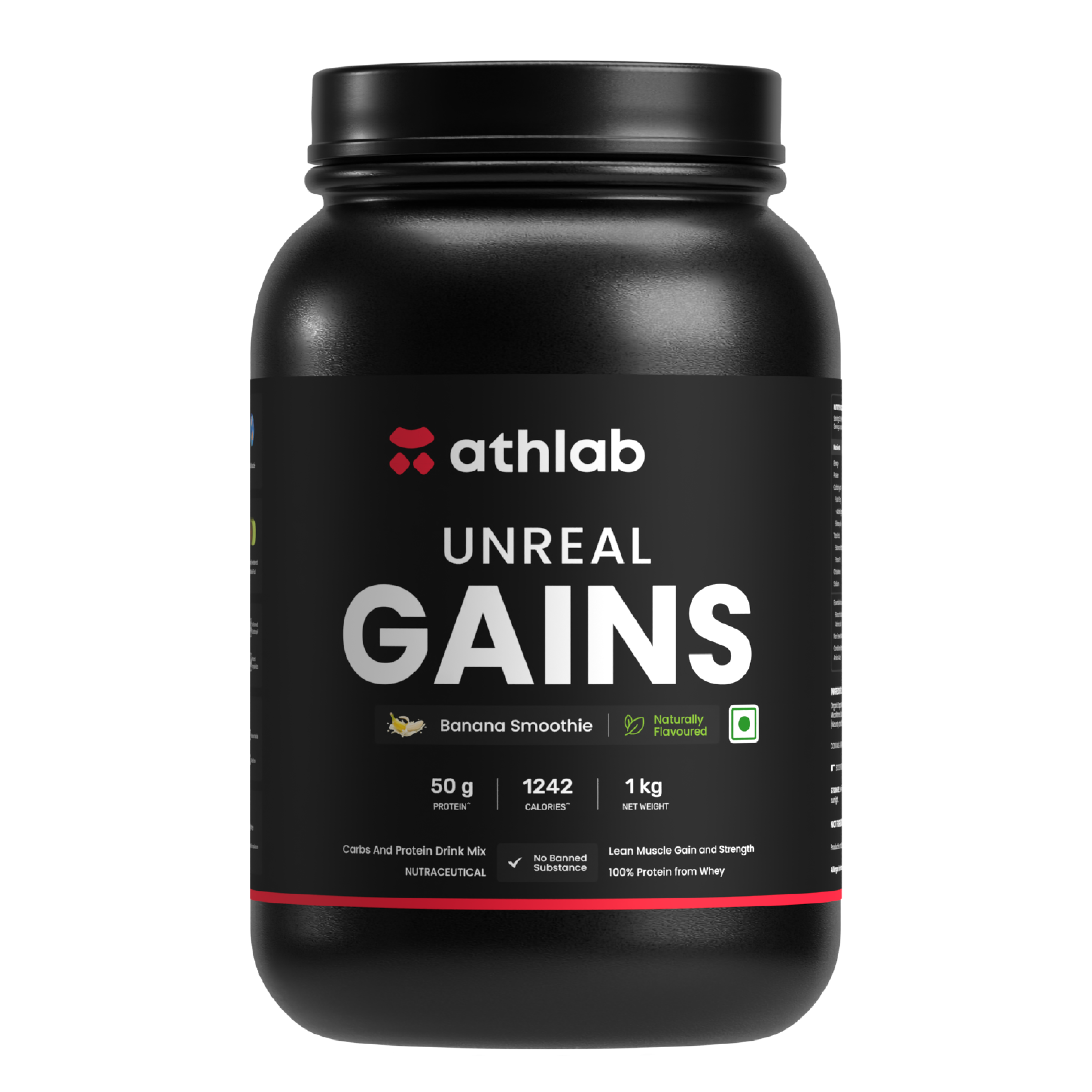 Athlab Unreal Gains Mass Gainer - Naturally Flavoured