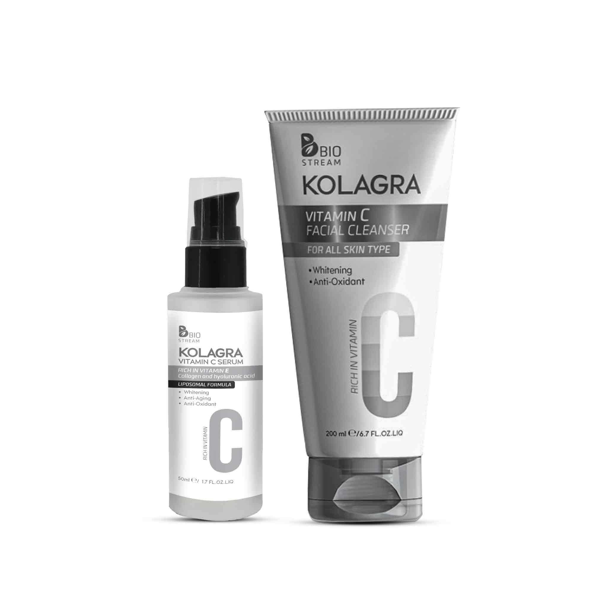 Kolagra  Offer Vitamin C Serum + Facial Wash