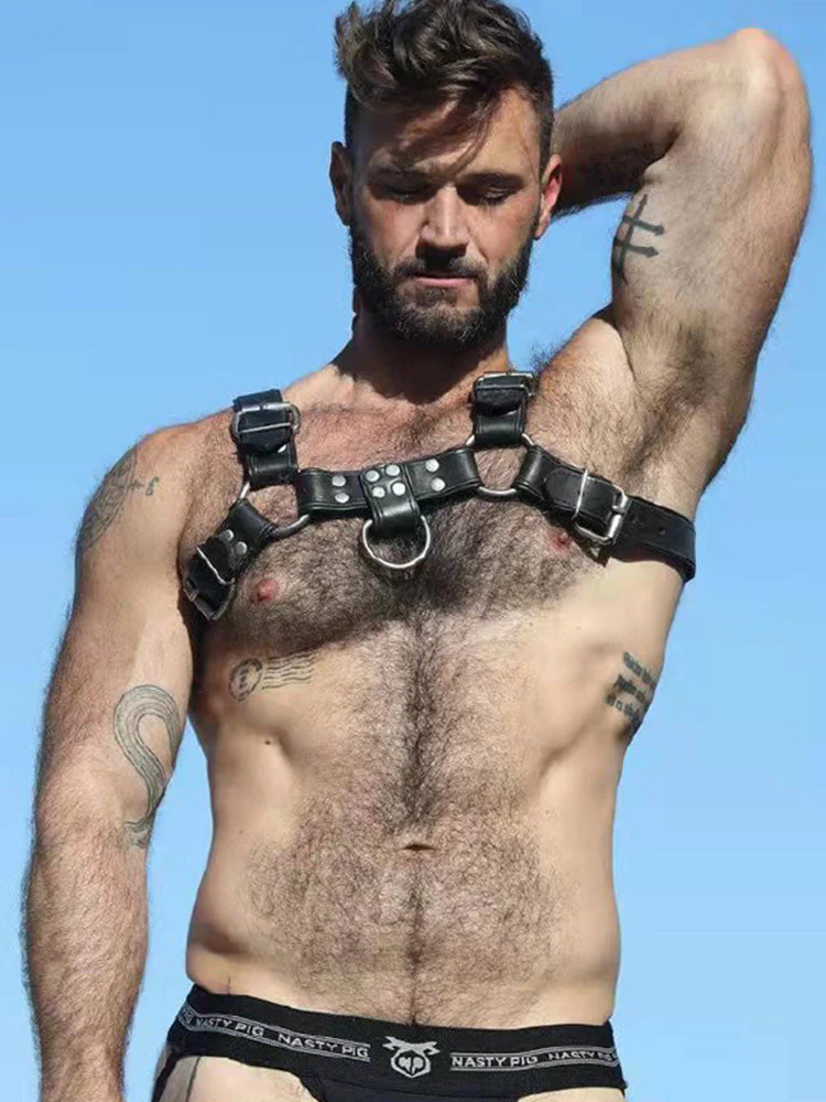 Genuine Leather Bulldog Harness