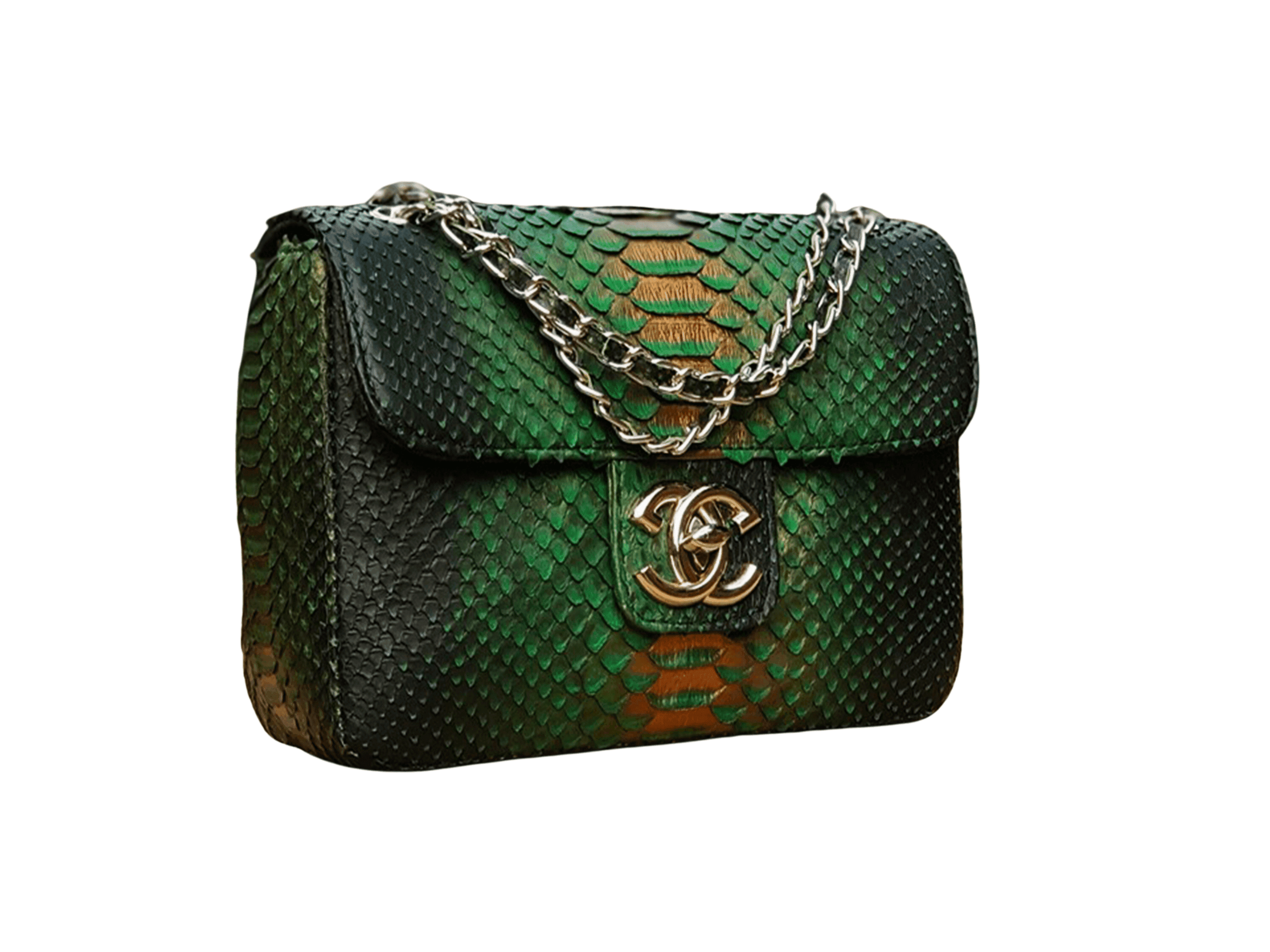 Chanel Small Flap Snakeskin Shoulder Bag