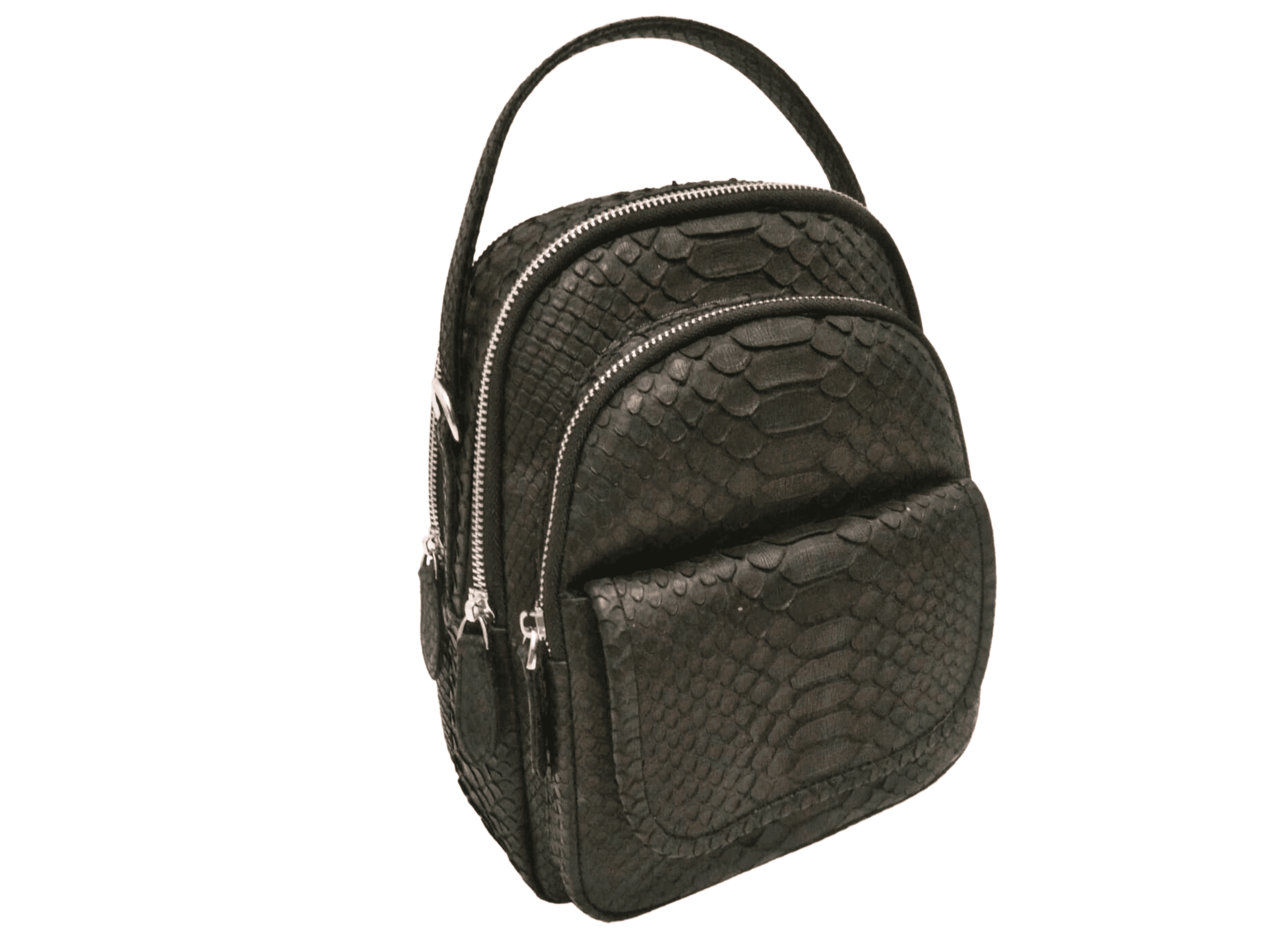 Genuine Snakeskin Leather Backpack Purse for Women