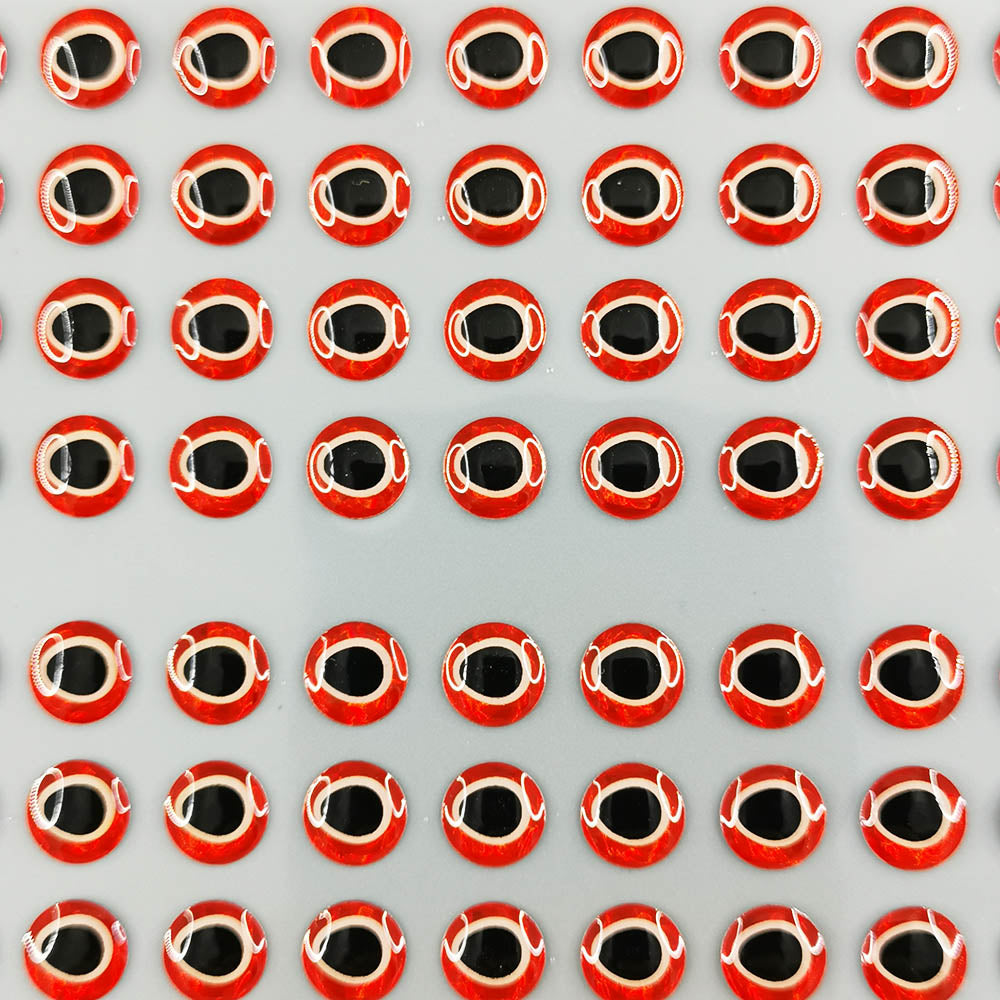 E21 Holographic Red/White/Black Trangle Pupil 3D Fishing Lure Eye