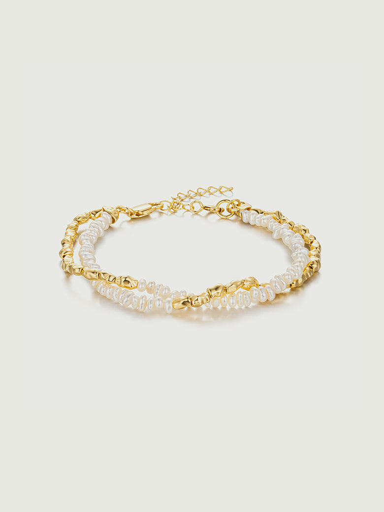Pearl Nugget Beaded Bracelet