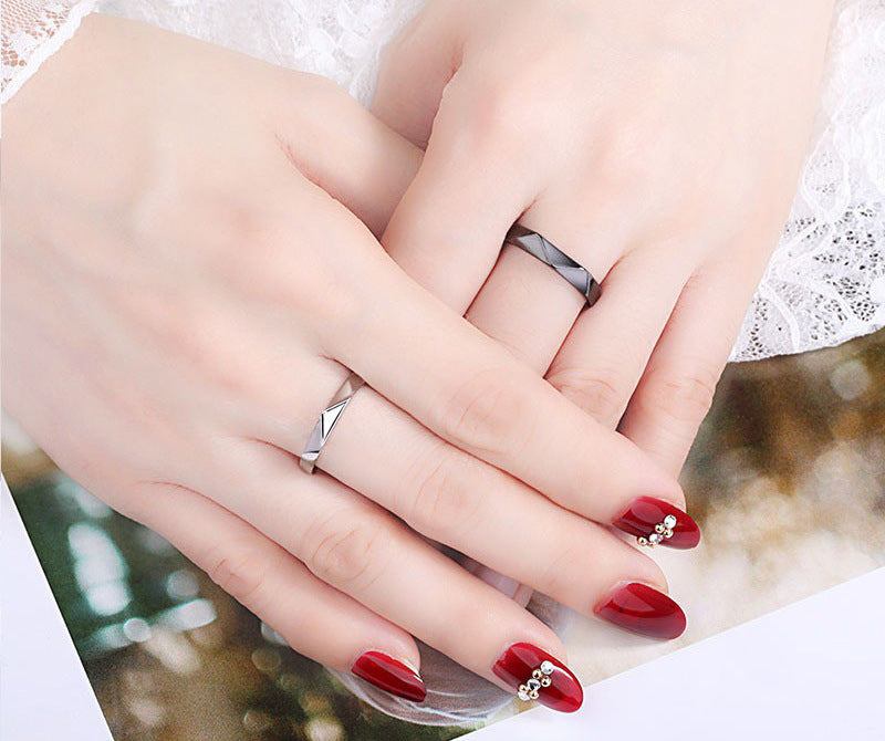 Adeline  - simple women pair ring