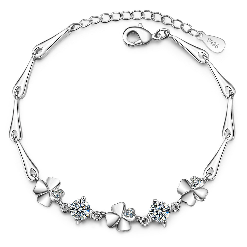 Eleanor- Flower diamond bracelet female