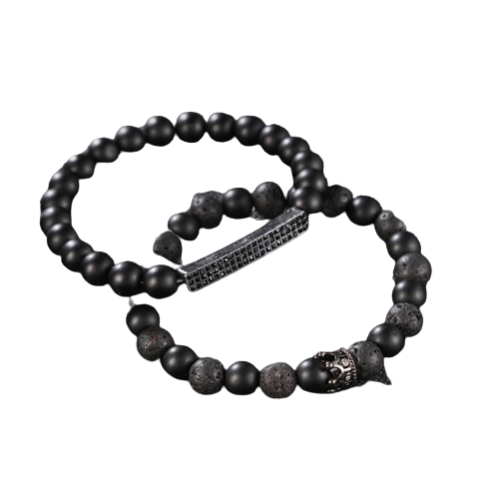 Linus  - Lava stone bracelet for men