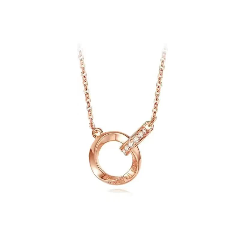 Eliana -new Mobius ring double ring necklac