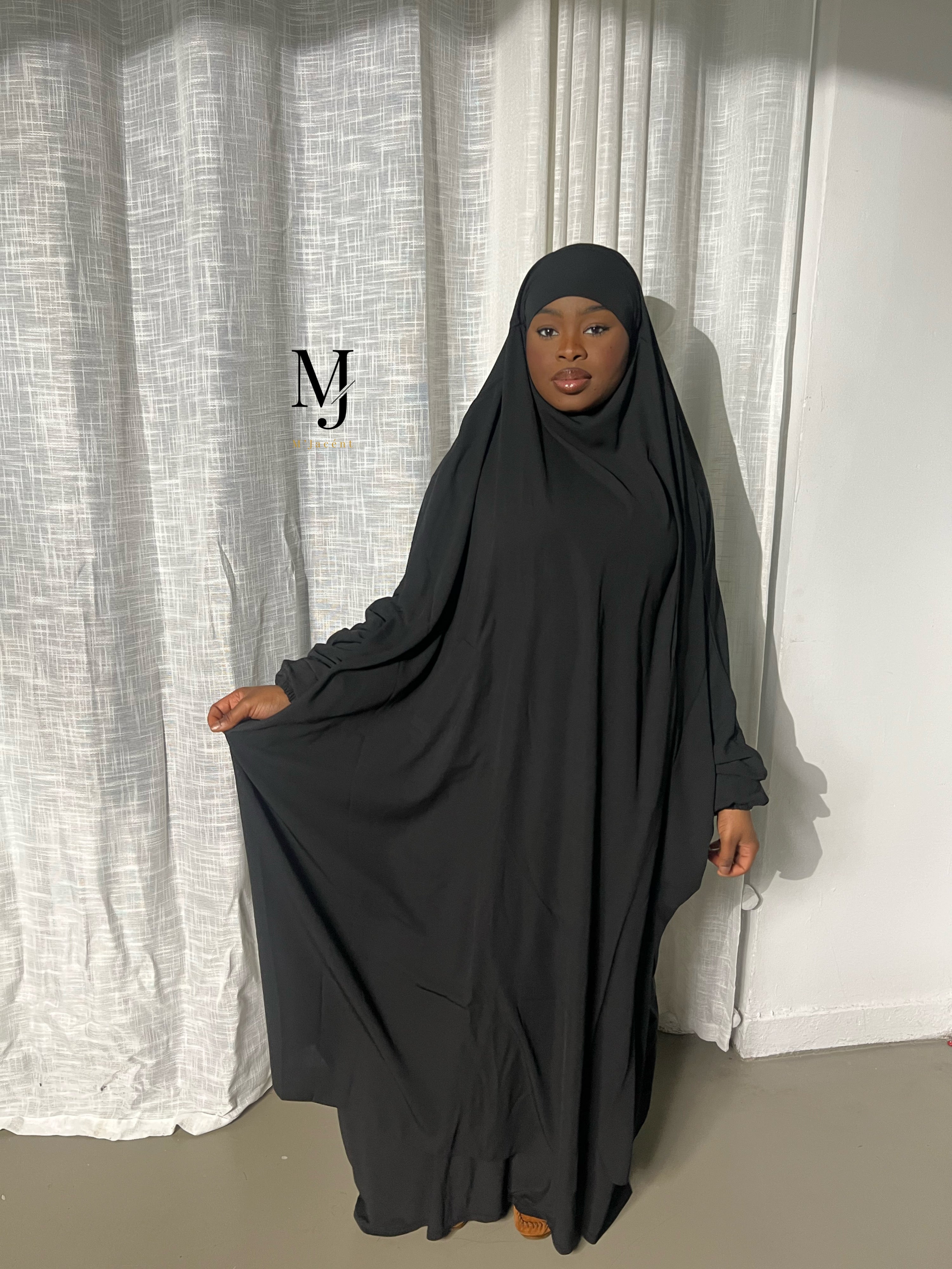 Black Basic Style Two Piece jilbab