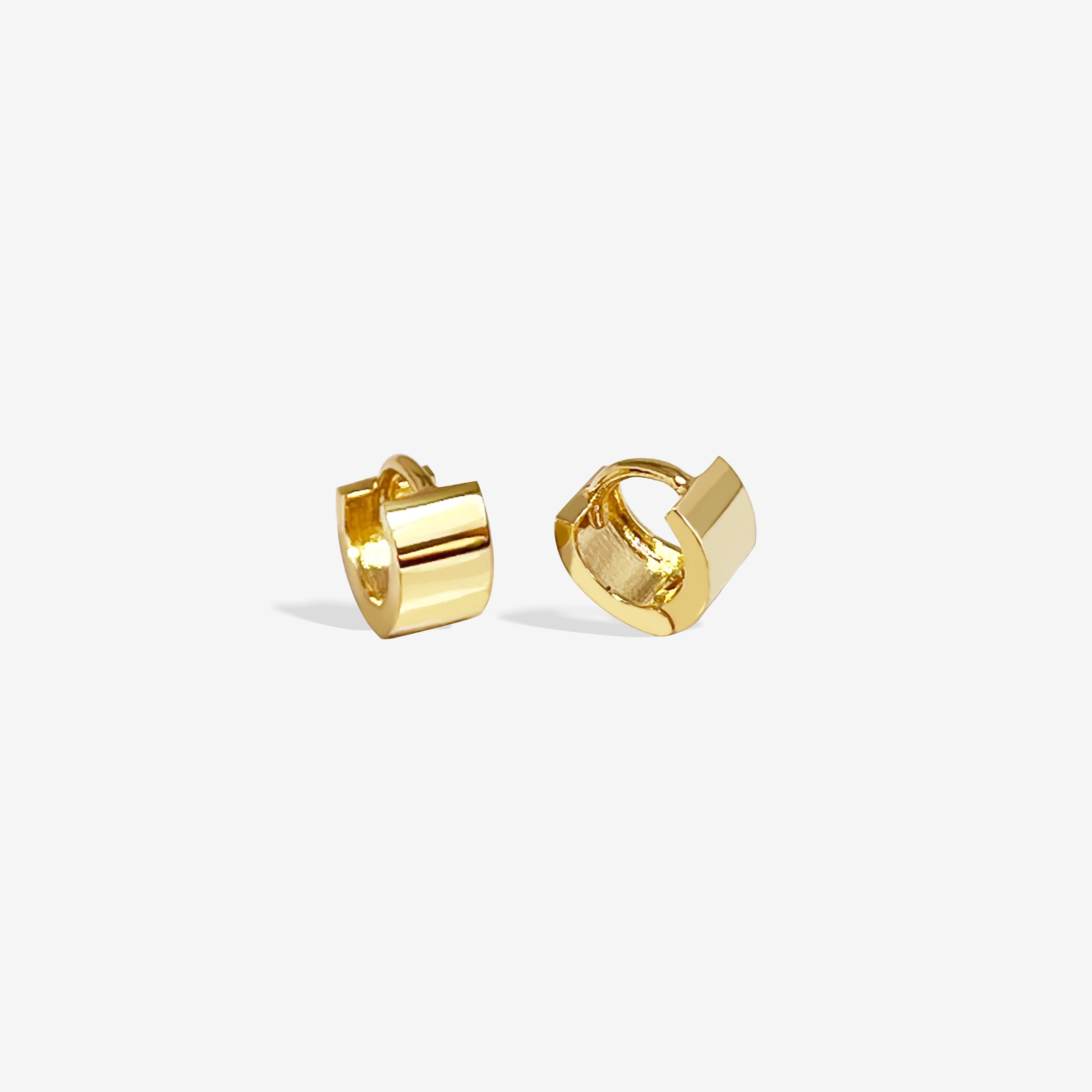 14k Solid Gold 4.5mm Tiny Cartilage Hoop Earrings