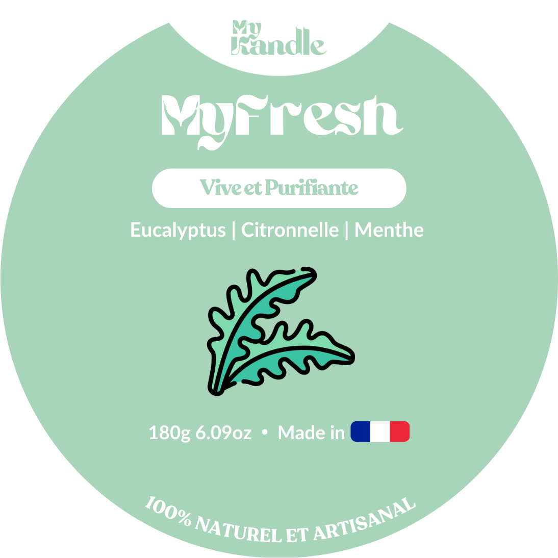 Échantillon MyFresh - Bougie d'Aromathérapie