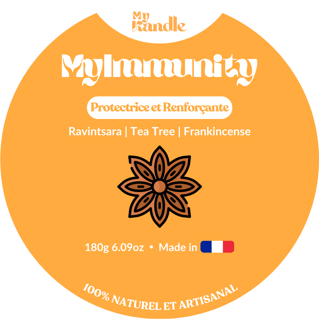 Échantillon MyImmunity - Bougie d'Aromathérapie