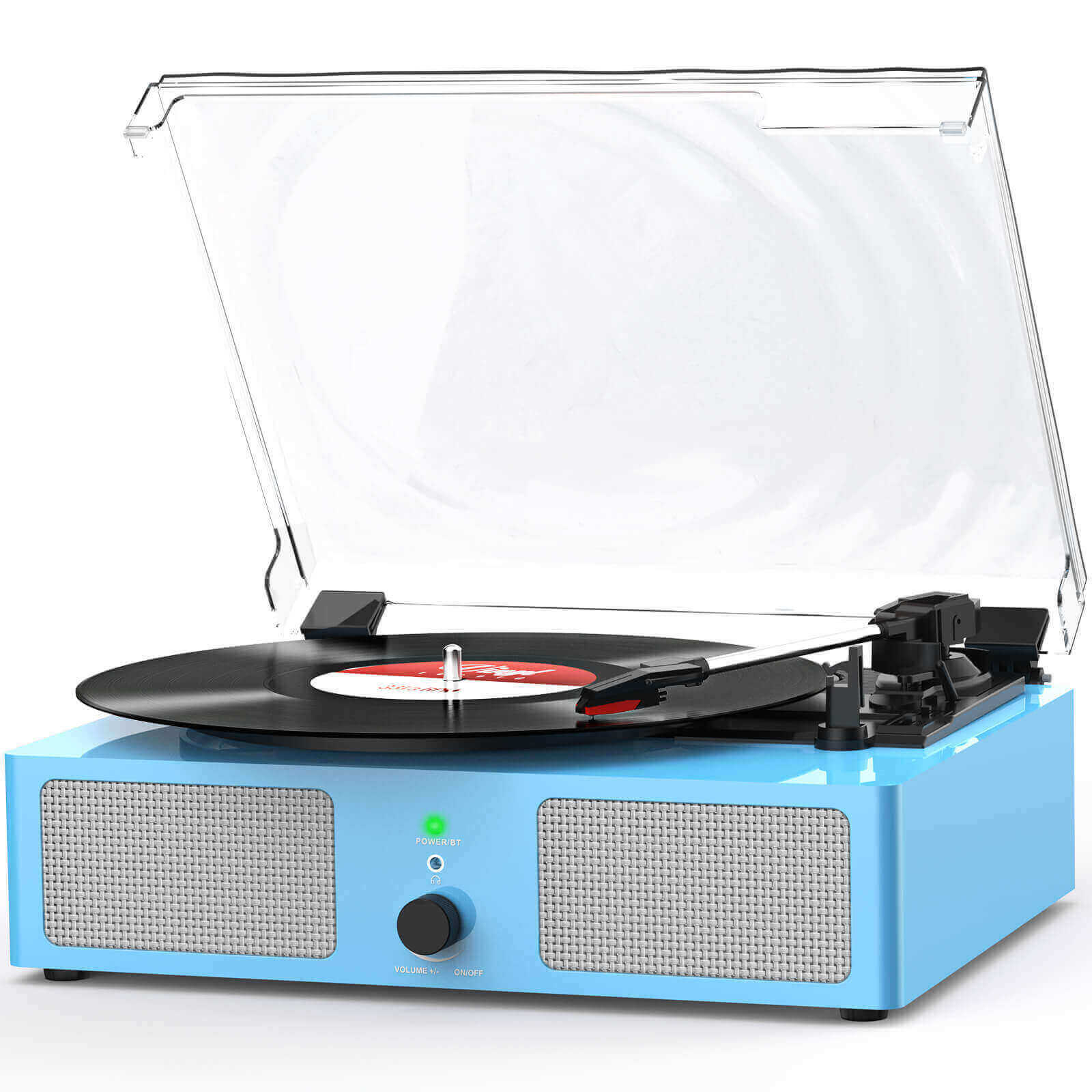 Vintage Vinyl Record Player,Blue UD001