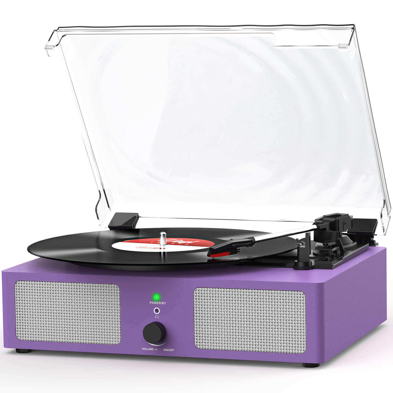 Vintage Vinyl Record Player, Purple UD001