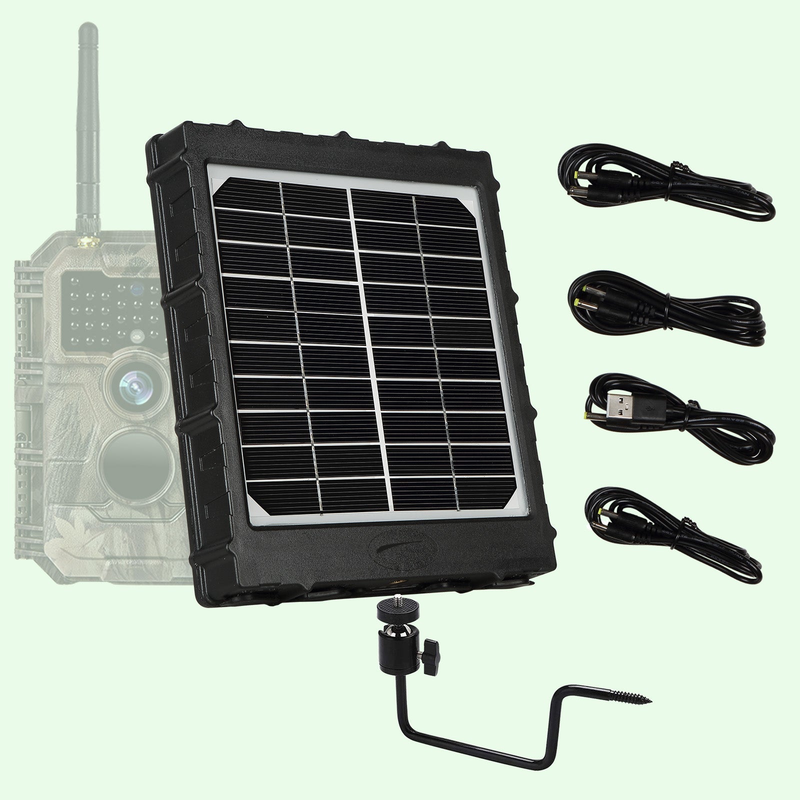 Solarpanel-Kits 3W 8000mAh 12V/9V/6V Ausgang Mini Portable Outdoor oder Indoor Wiederaufladbare Stromversorgung für alle Wildkamera | BL8000