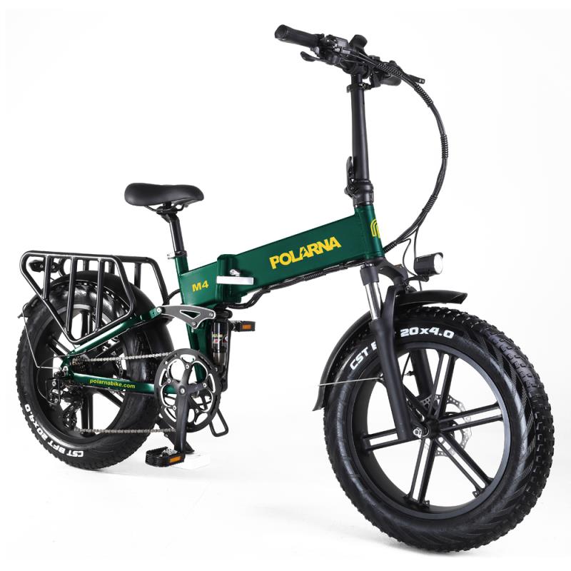 Polarna M4 20“ Electric Mountain Bike Foldable With 750W Motor 48V 14Ah Battery Pneumatic Fork