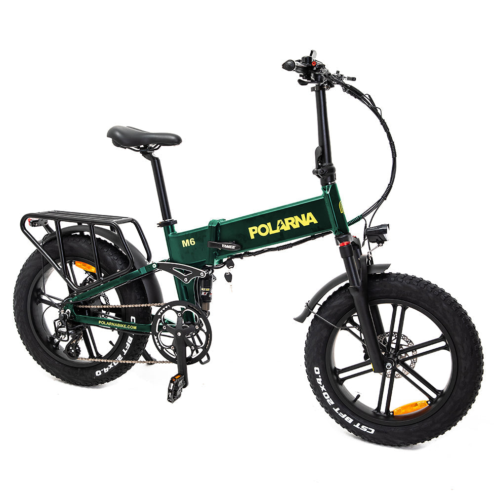 Polarna M6 20“ Fat Tire Foldable Electric Bike With 1000W Motor 48V 17.5Ah Samsung Battery  hydraulic Fork