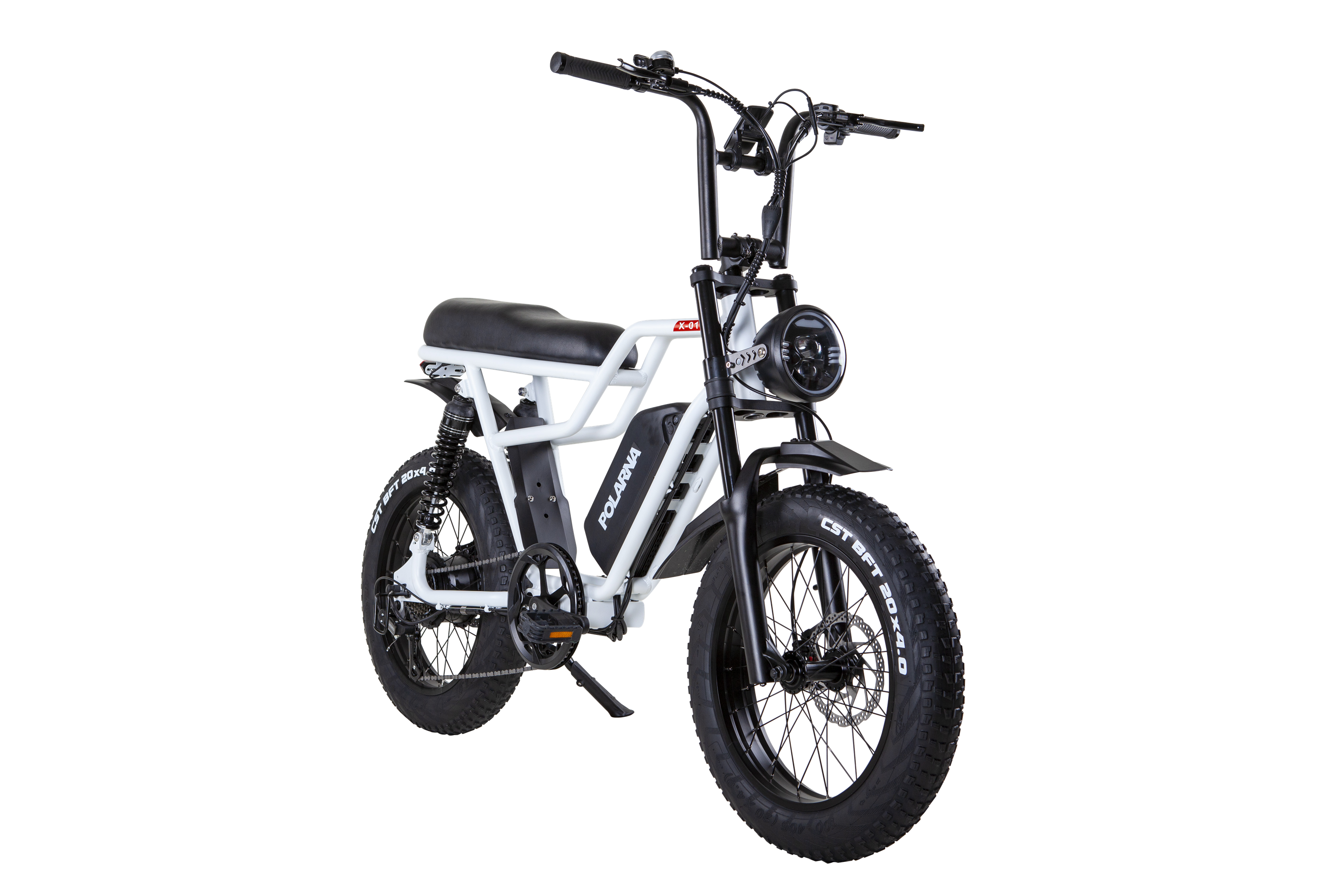 Polarna X-01 20“ 4.0 Fat Tire Electric Motorbike With 1000W Motor 48V 22.5Ah SamSung Battery Pneumatic Fork(USA)