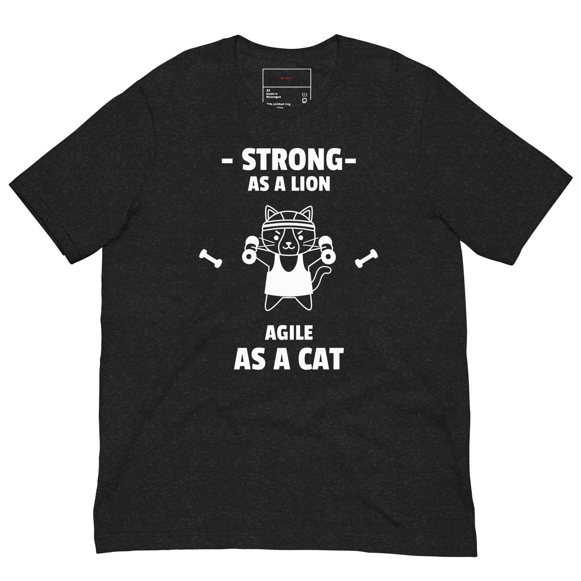 Fitness cat t-shirt