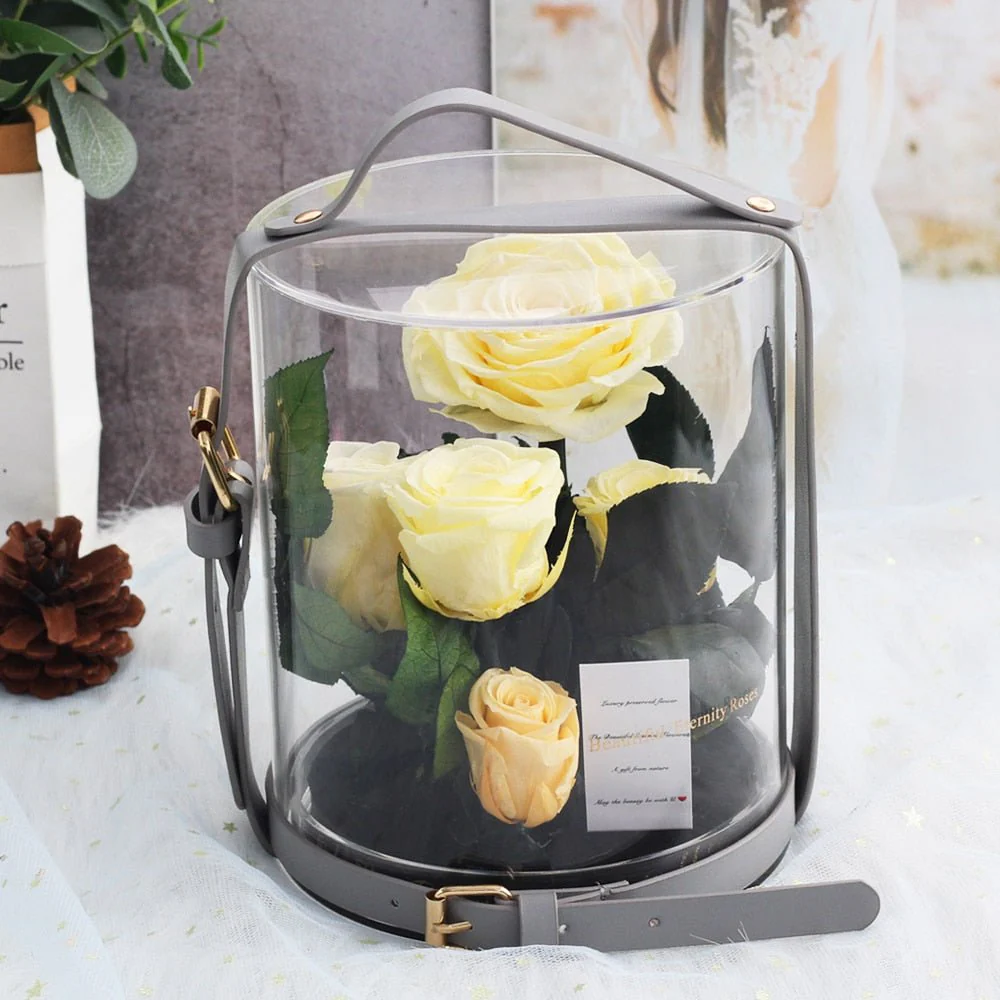 Limited Edition White Eternal Roses Box