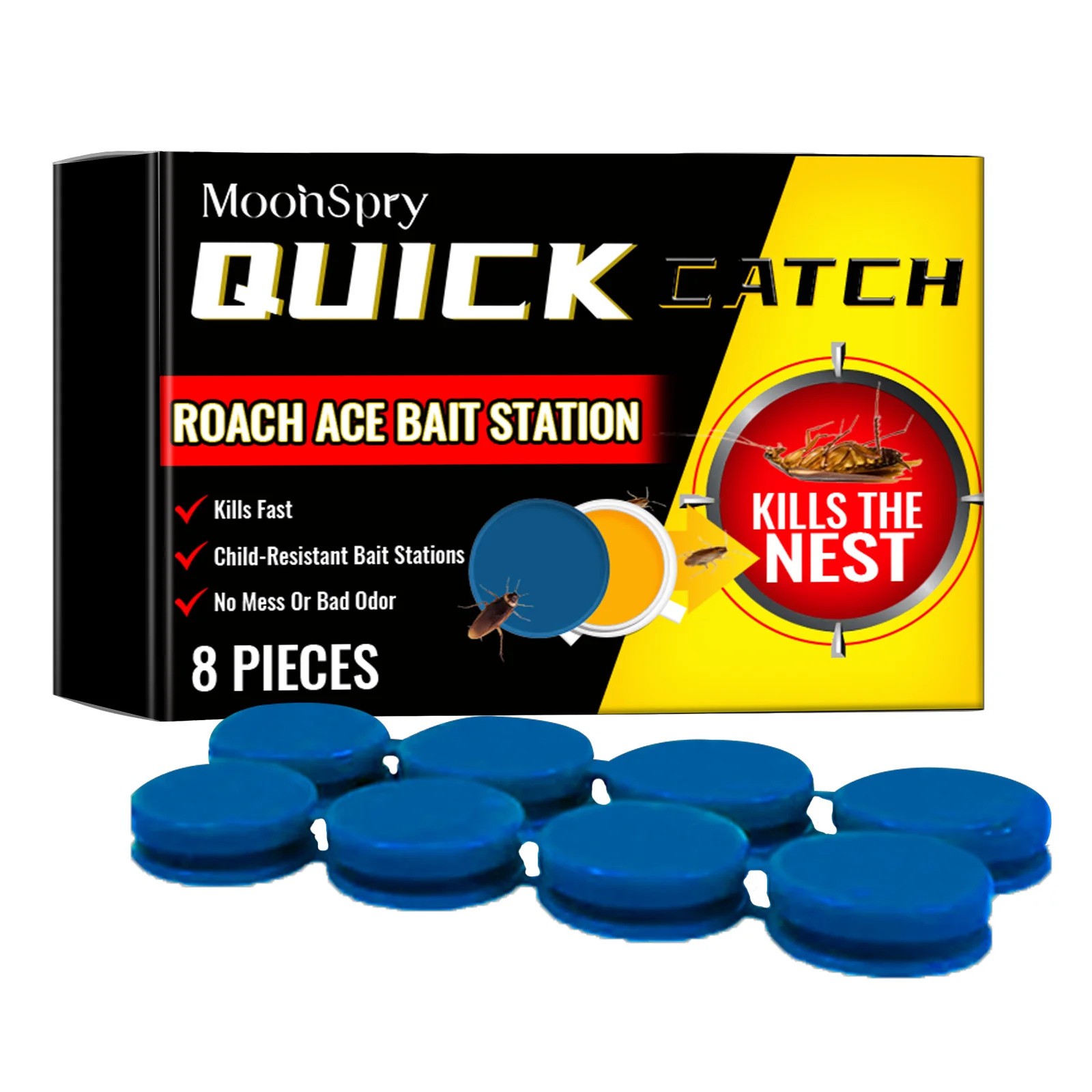 Cockroach bait station