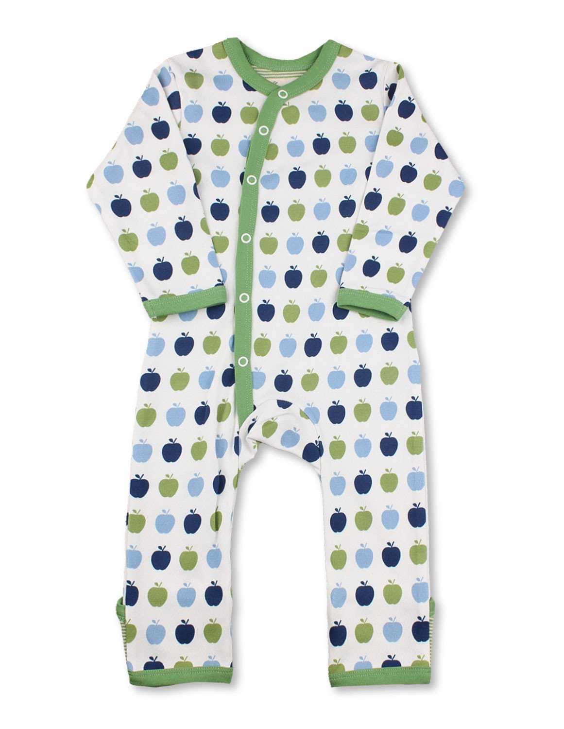 Apple Kimono Romper Multi Blue Organic Cotton