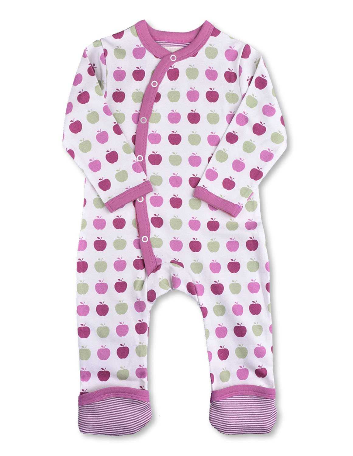 Apple Kimono Romper Multi Pink Organic Cotton