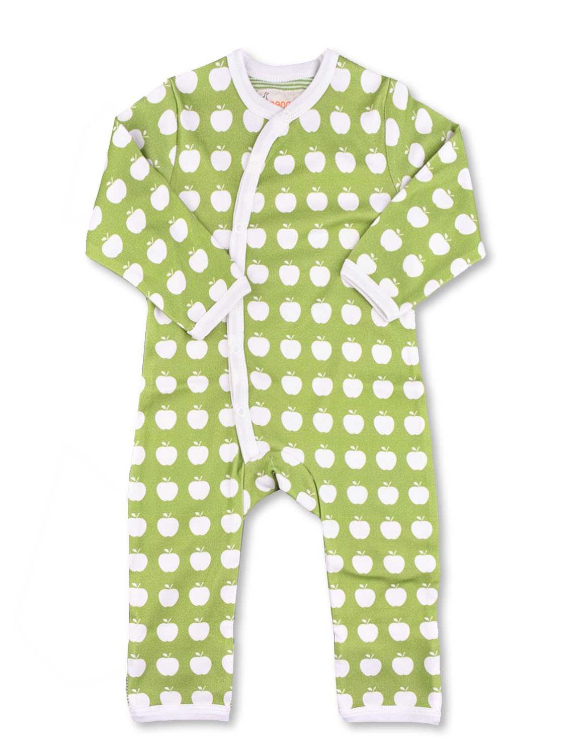 Apple Kimono Romper-Green Organic Cotton