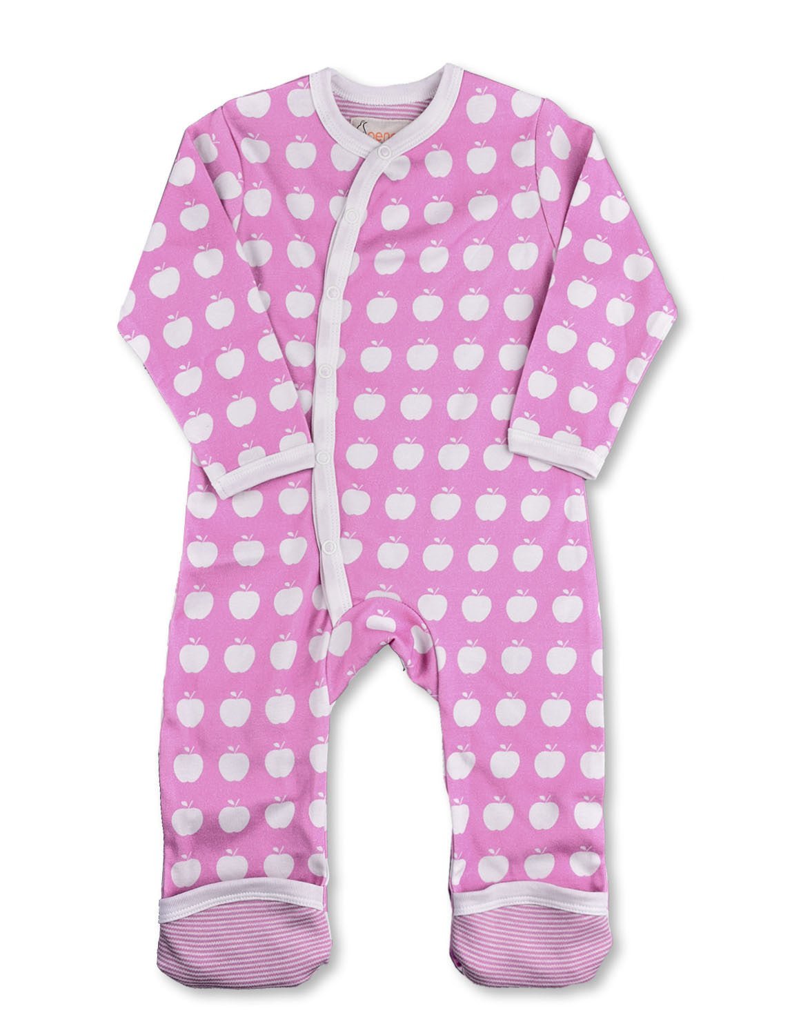 Apple Kimono Romper Pink Organic Cotton