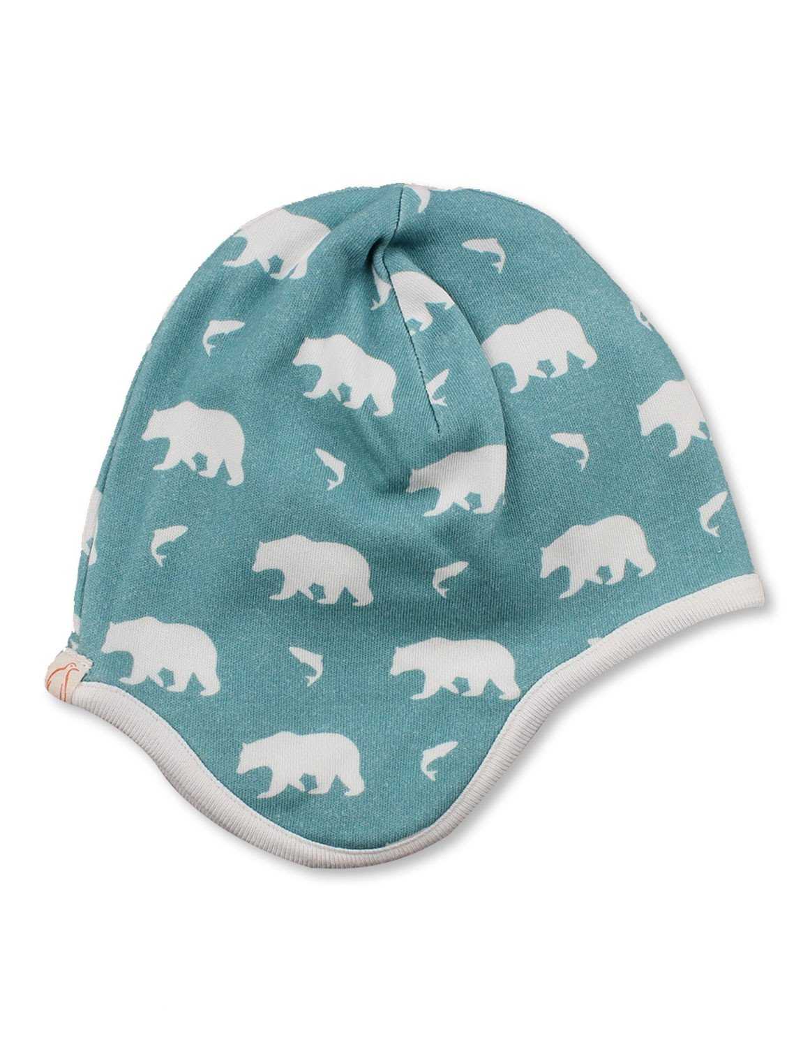 Bear Bonnet Blue Organic Cotton