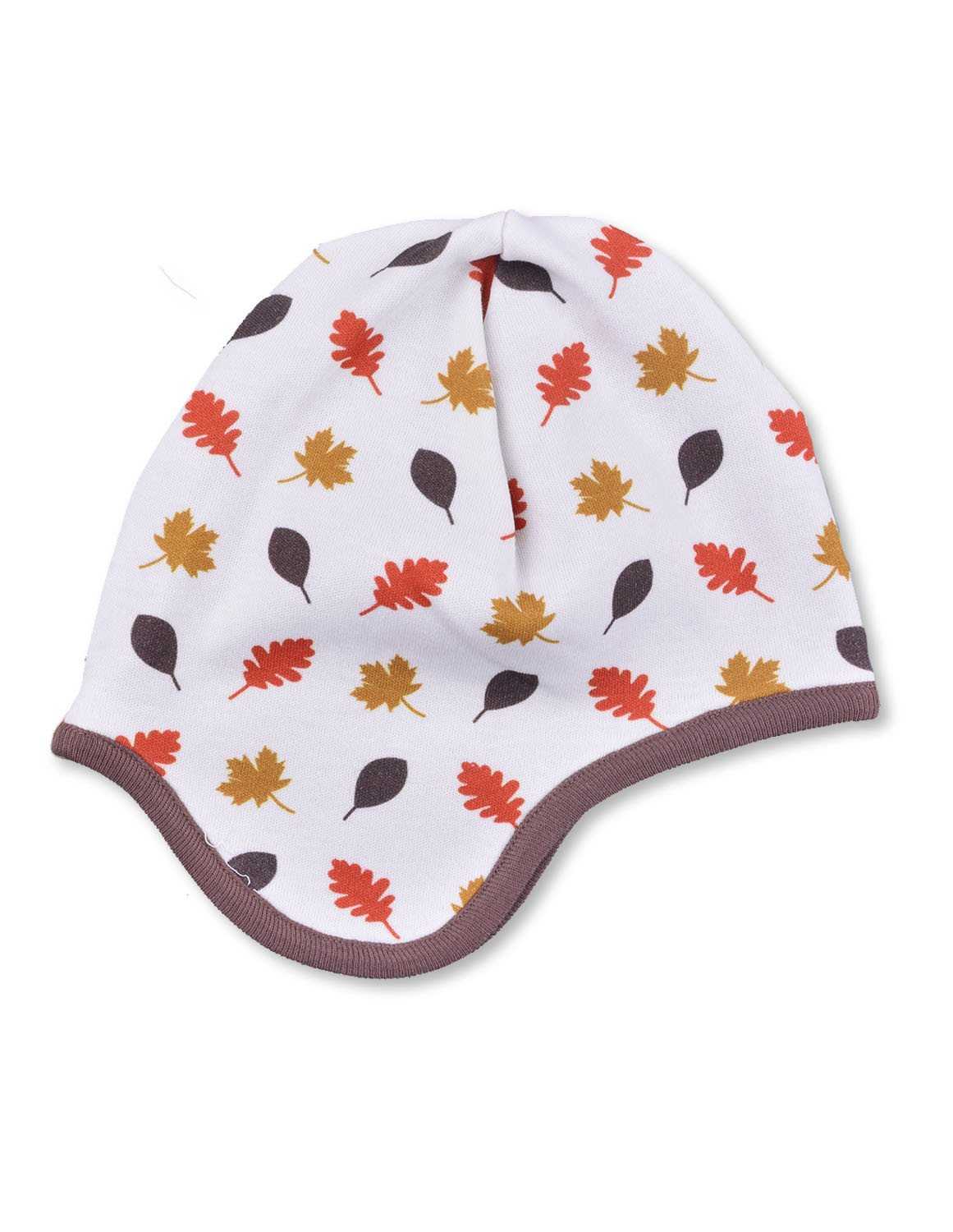 Leaves Bonnet Multi Brown Organic Cotton