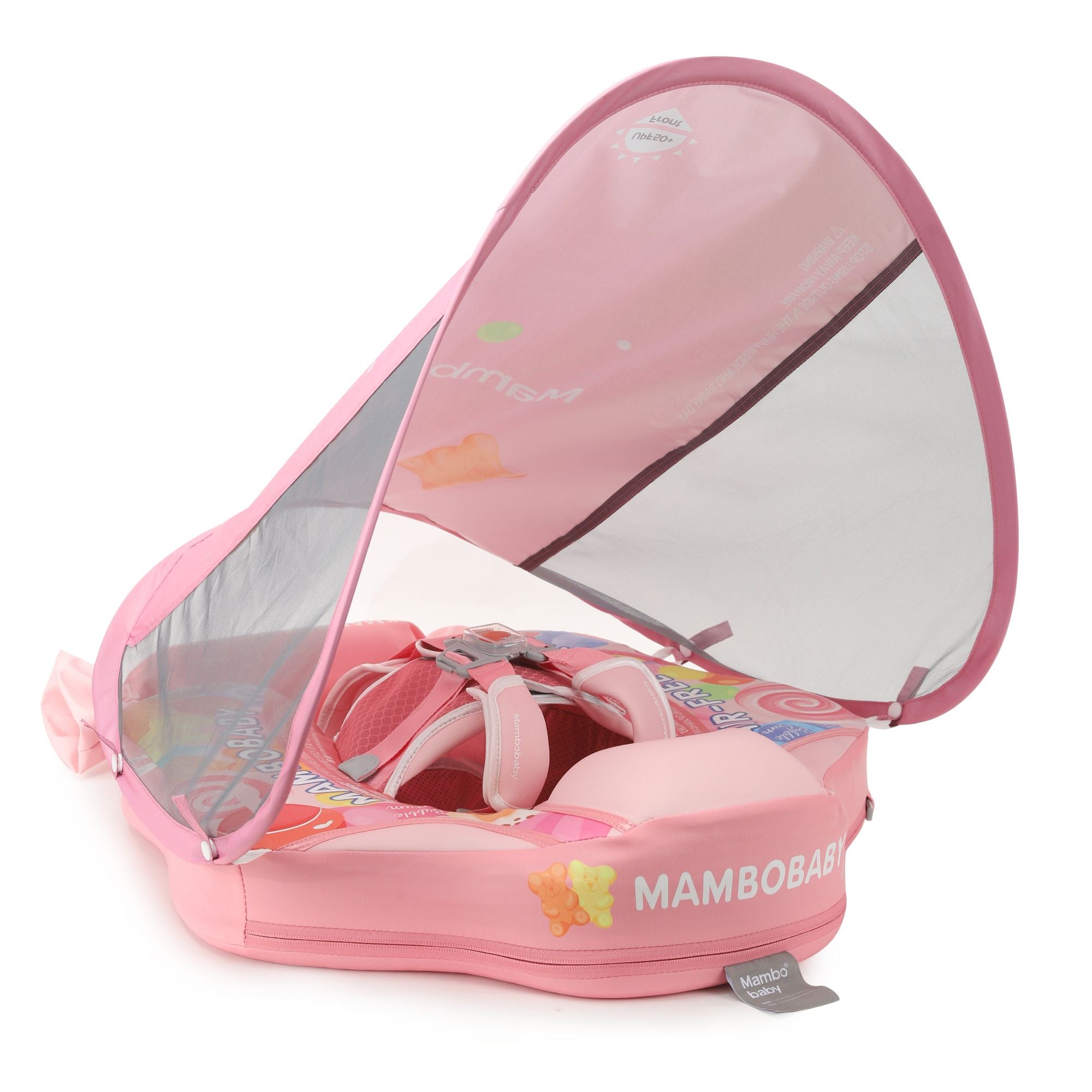 Mambobaby Swim Float with Canopy Candy