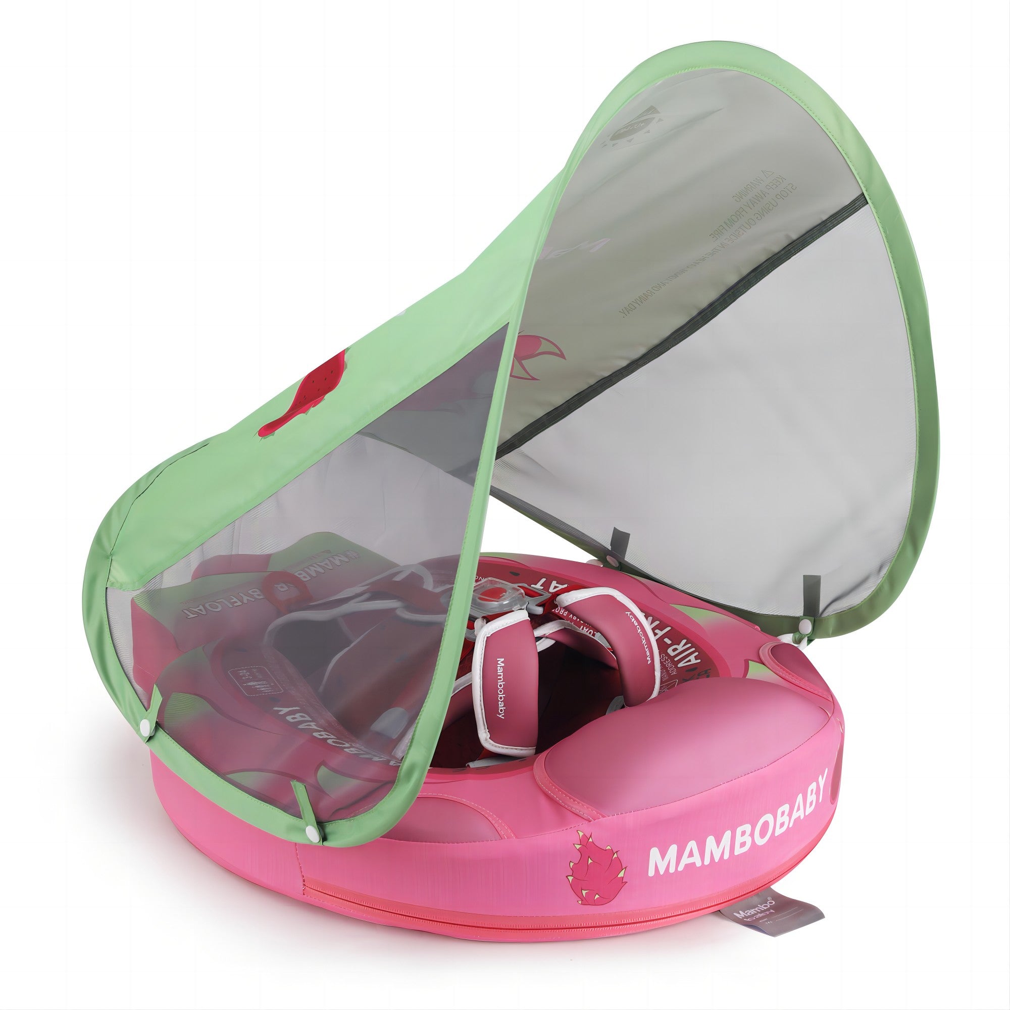 Mambobaby Swim Float with Canopy Dragon Fruit