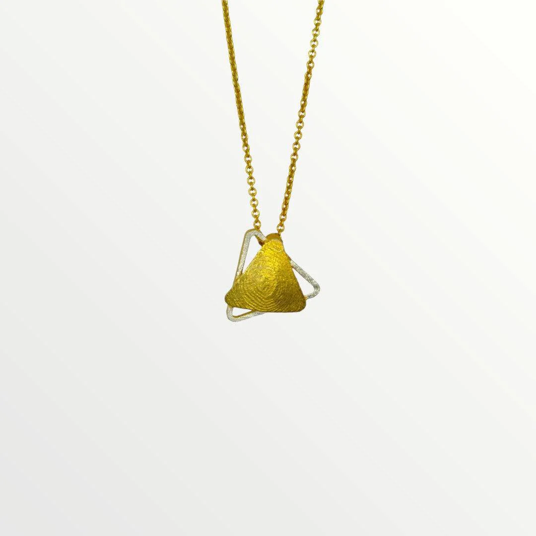 Silver Necklace with a Gold plated finish