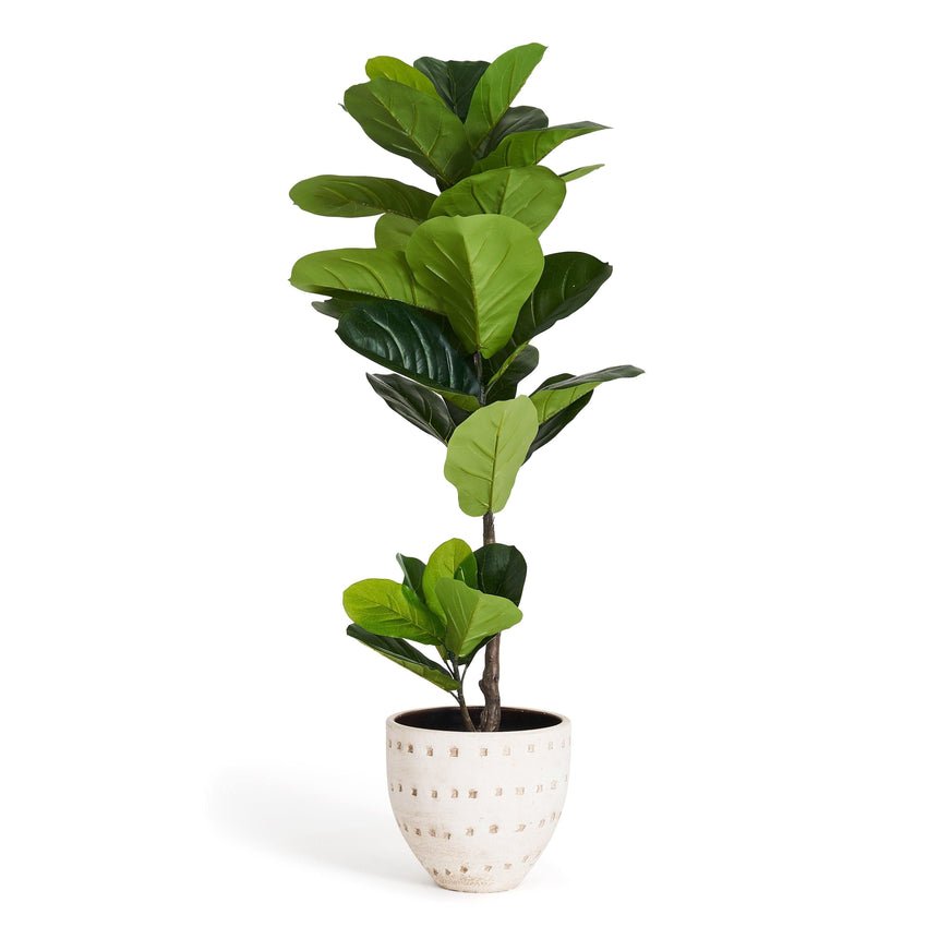 Kunstig plante Ficus 90 cm - grøn - plastik