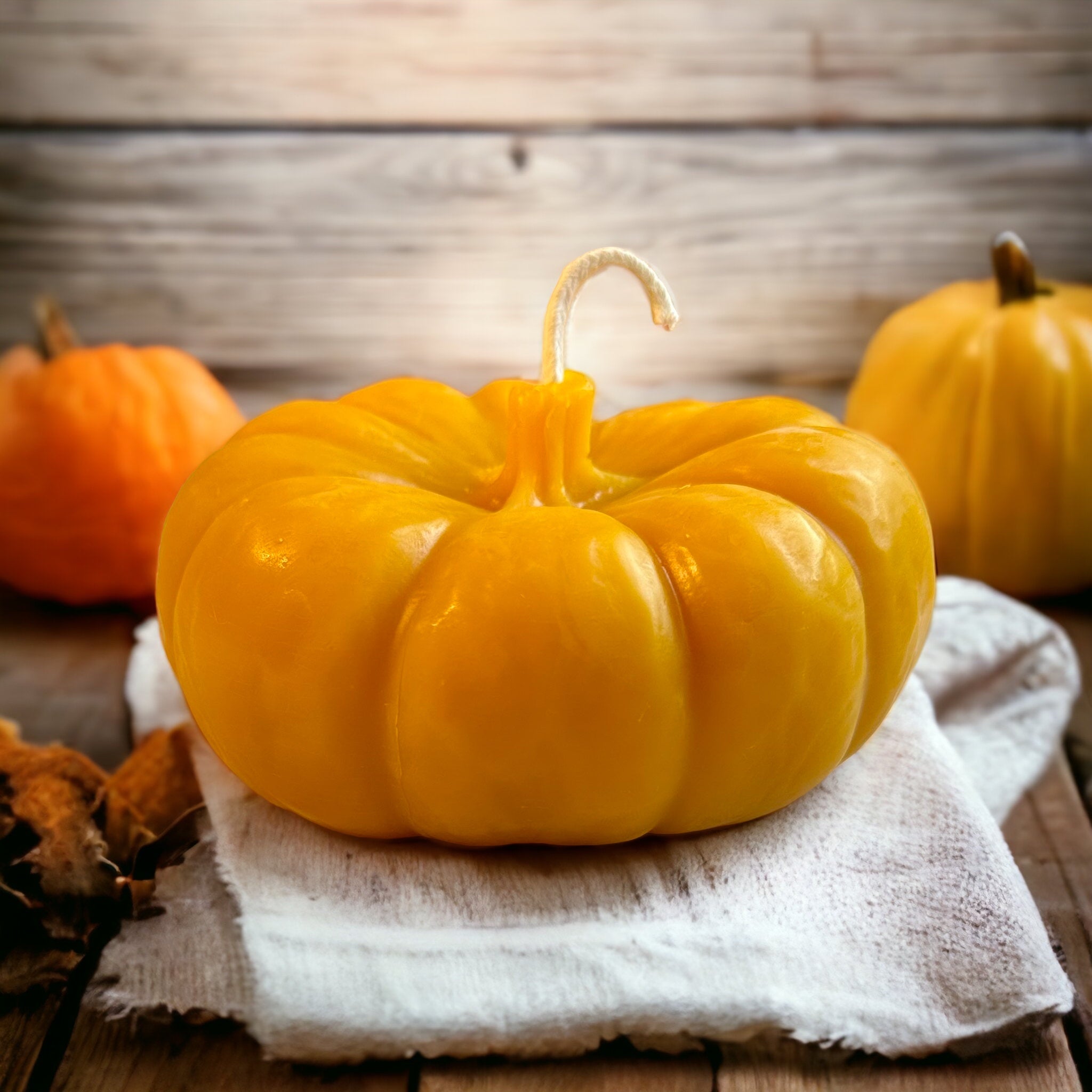 Pumpkin Beeswax Candle