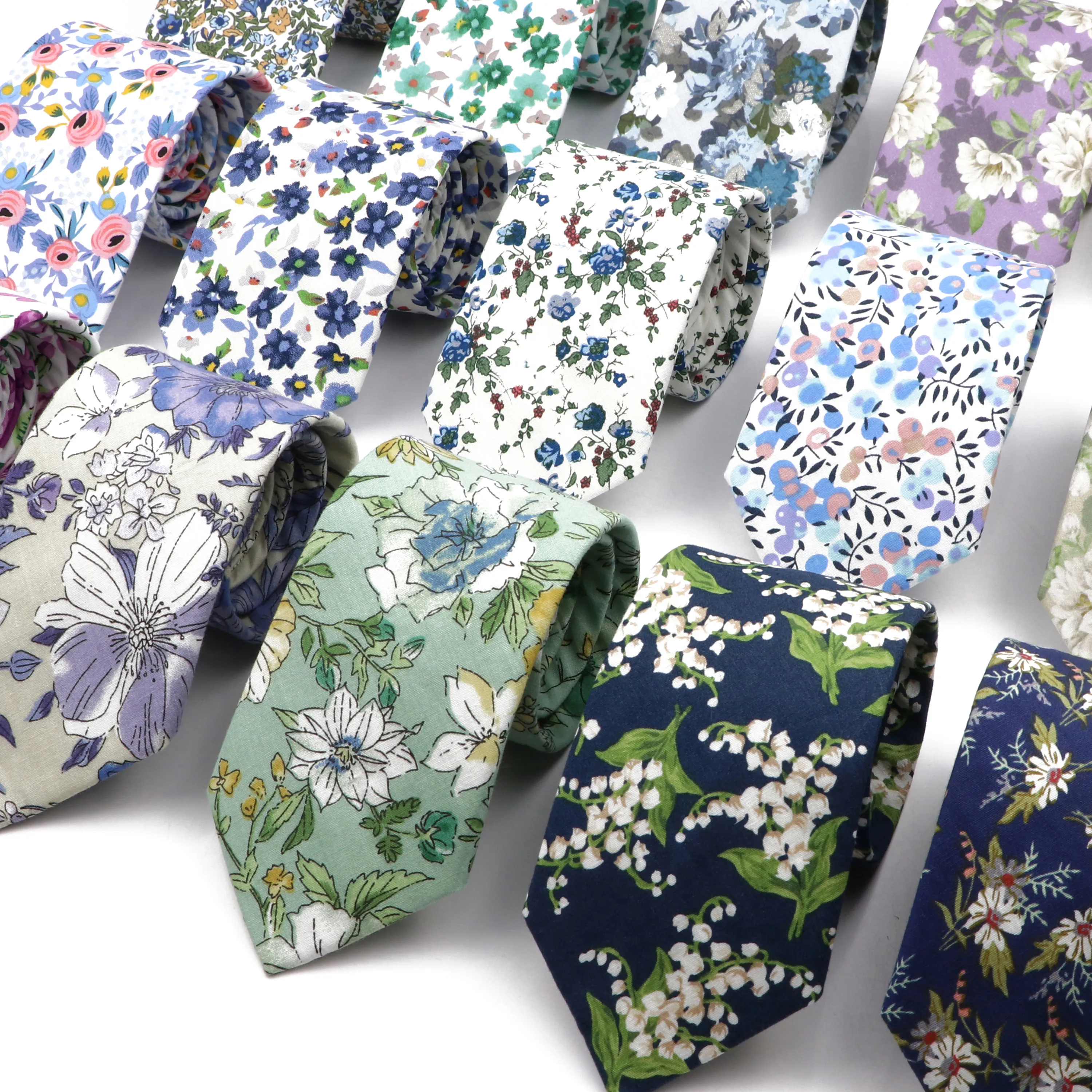 Floral Tie 100% Cotton