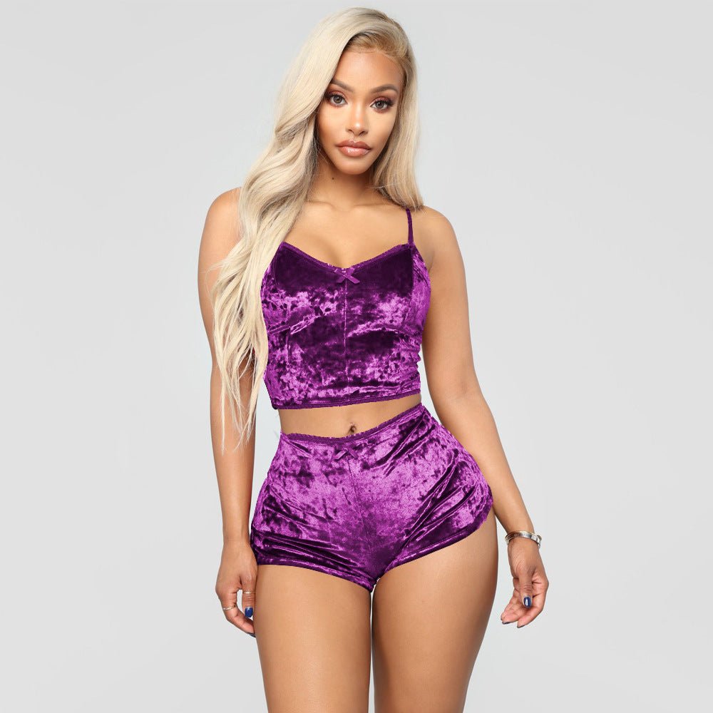 Lingerie Multicolor Two-piece Suit