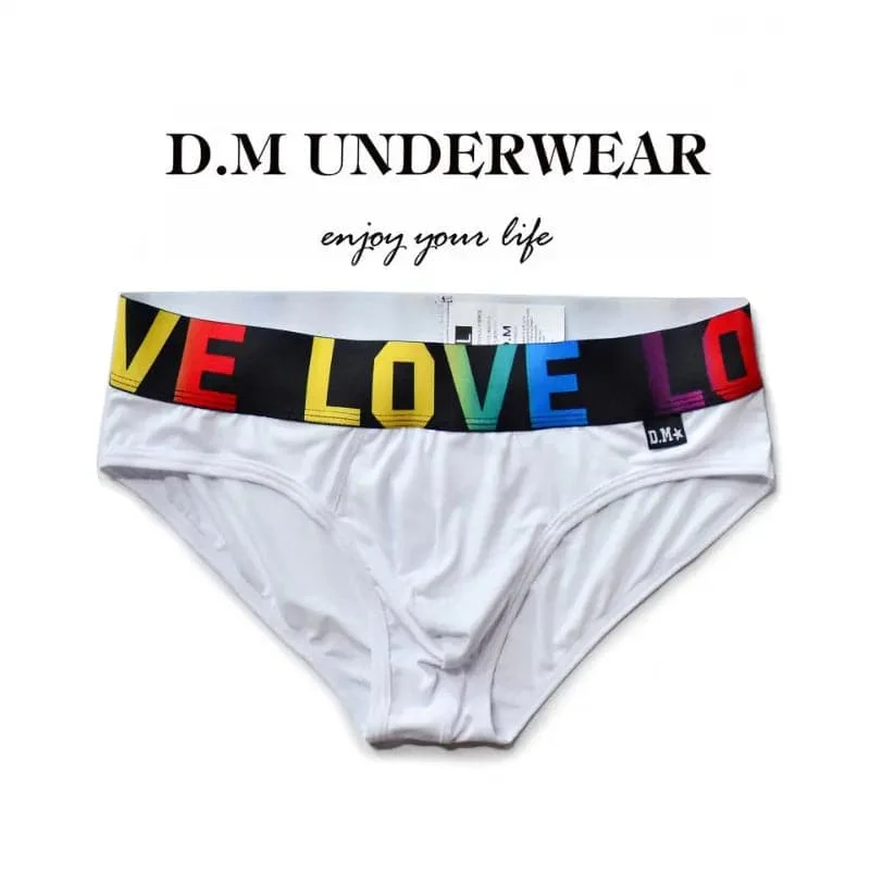 D.m Men's sexy briefs love Underwear