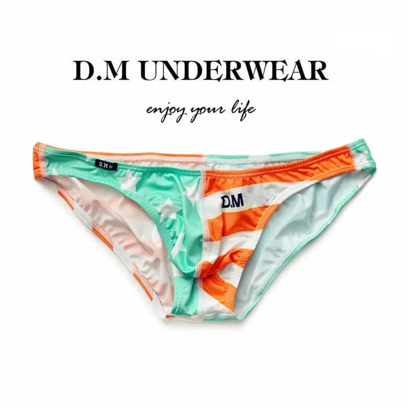 D.m Men in briefs Underwear color splicing