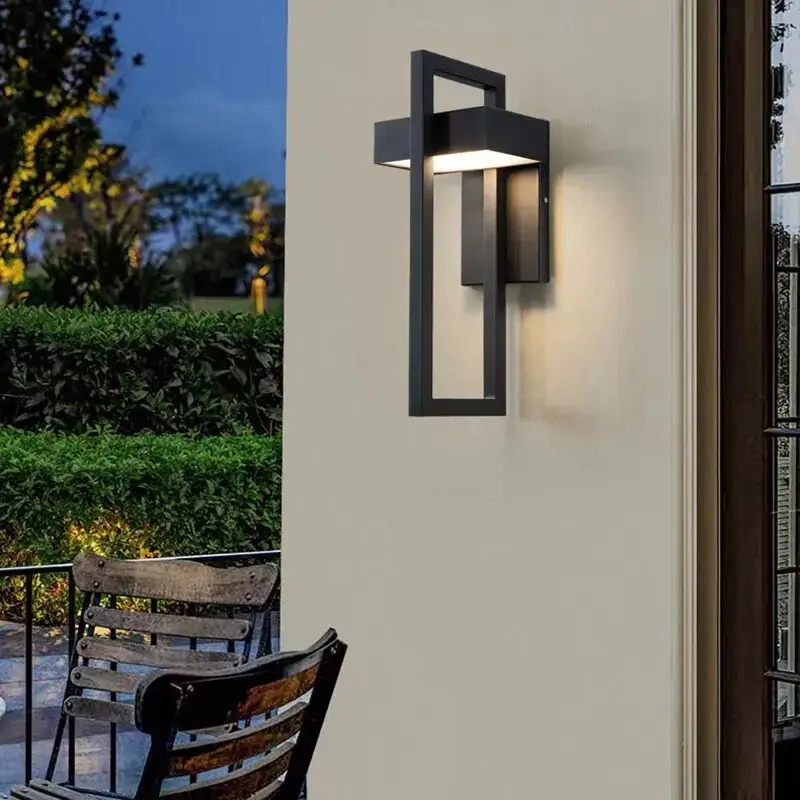 Waterproof Outdoor Simple Stainless Steel Sconce Light