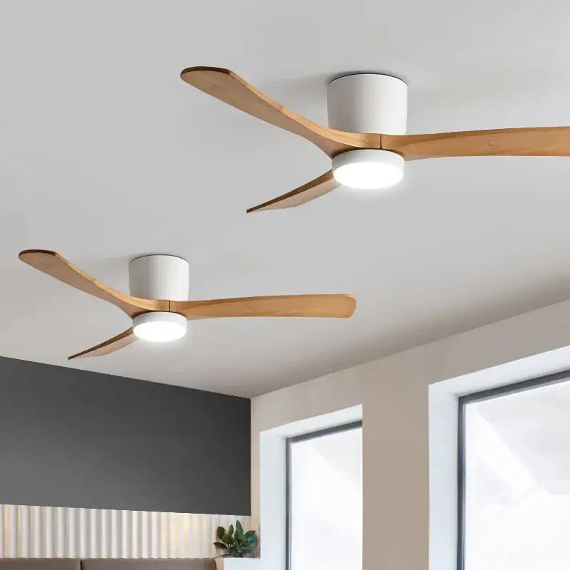 Low Floor DC Motor Ceiling Fan with Light for Living,Bedroom