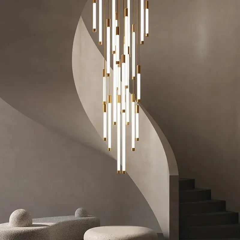 Luxury Long Led Strip Chandelier for Staircase, Living, Foyer