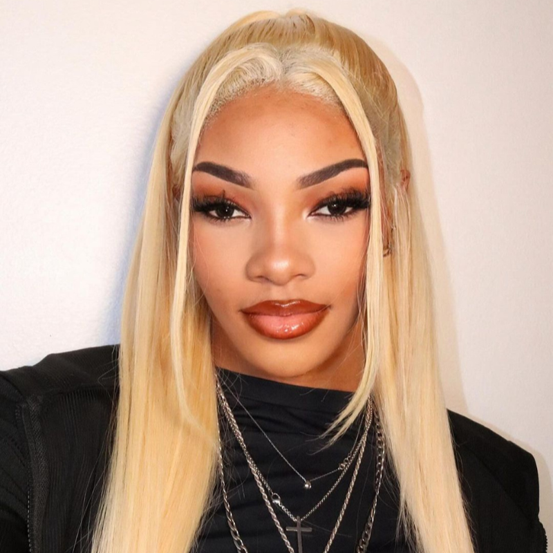 13X4 Transparent Lace Front Straight 613 Wig