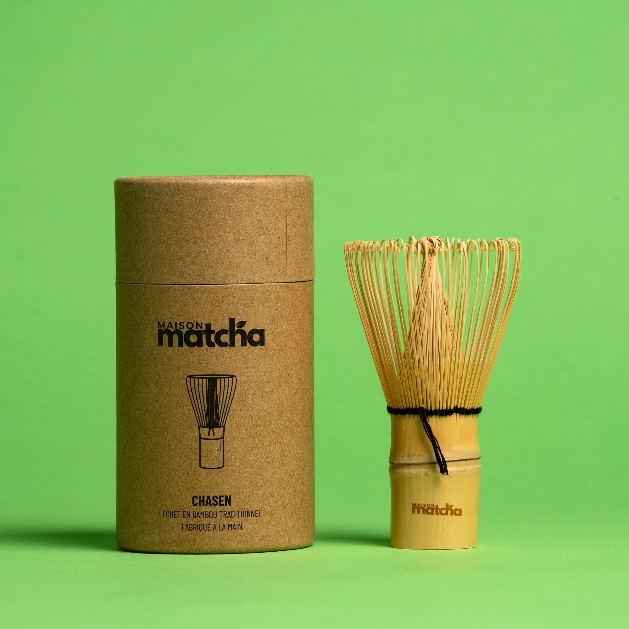 Fouet à matcha en bambou