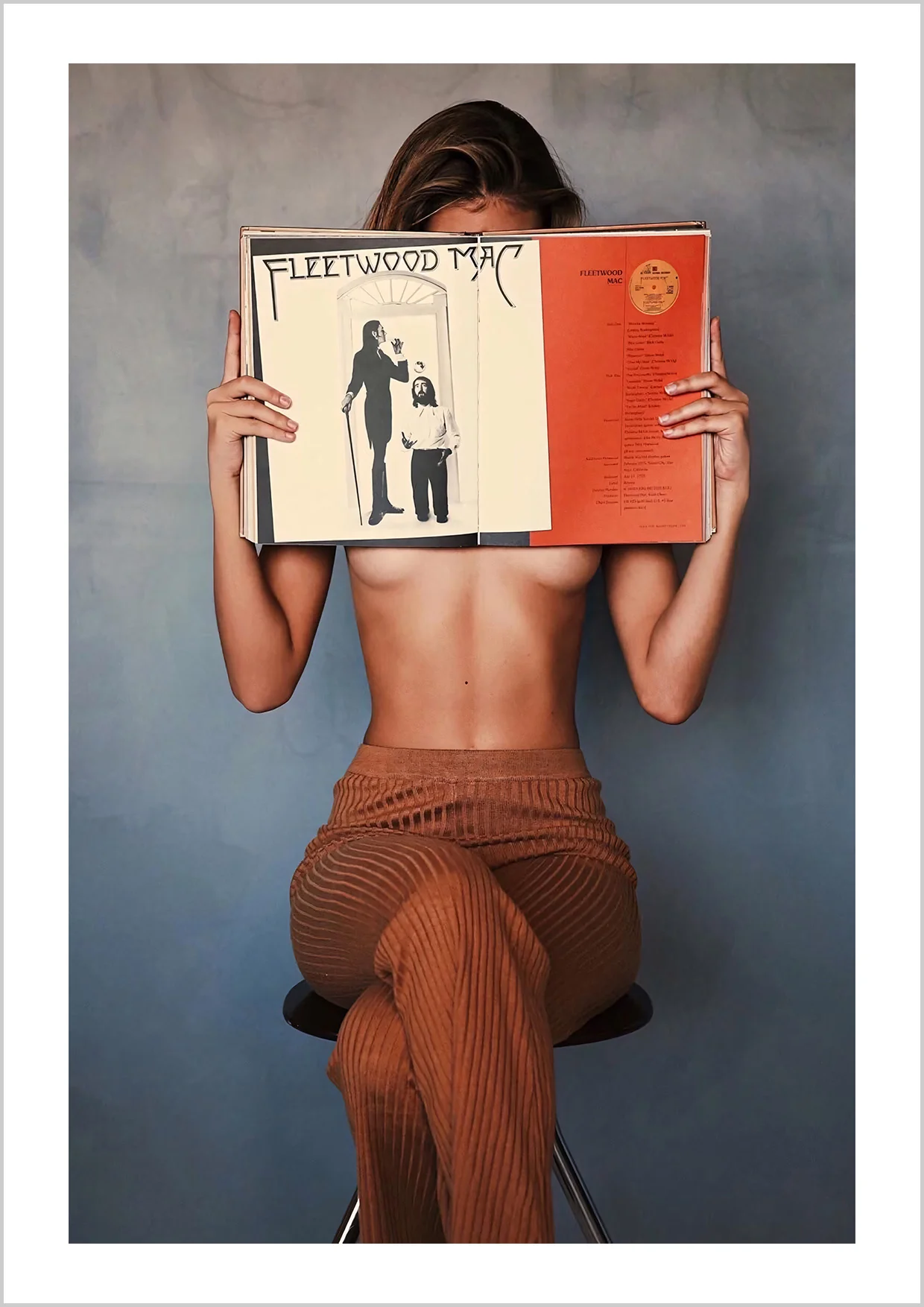 Nude Woman Reading Fleetwood Poster