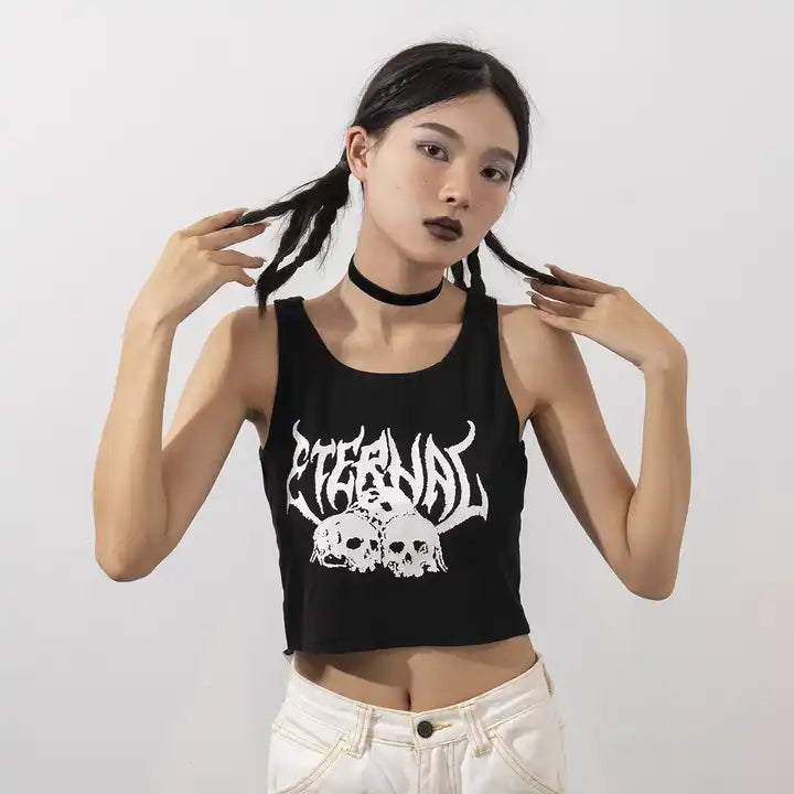 Goth Crop in Eternal Black