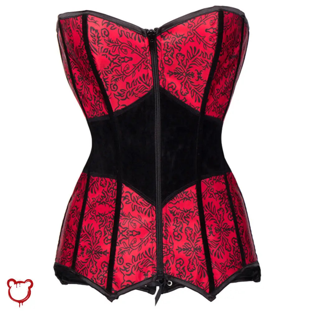 Gothic Mature Red Corset Top