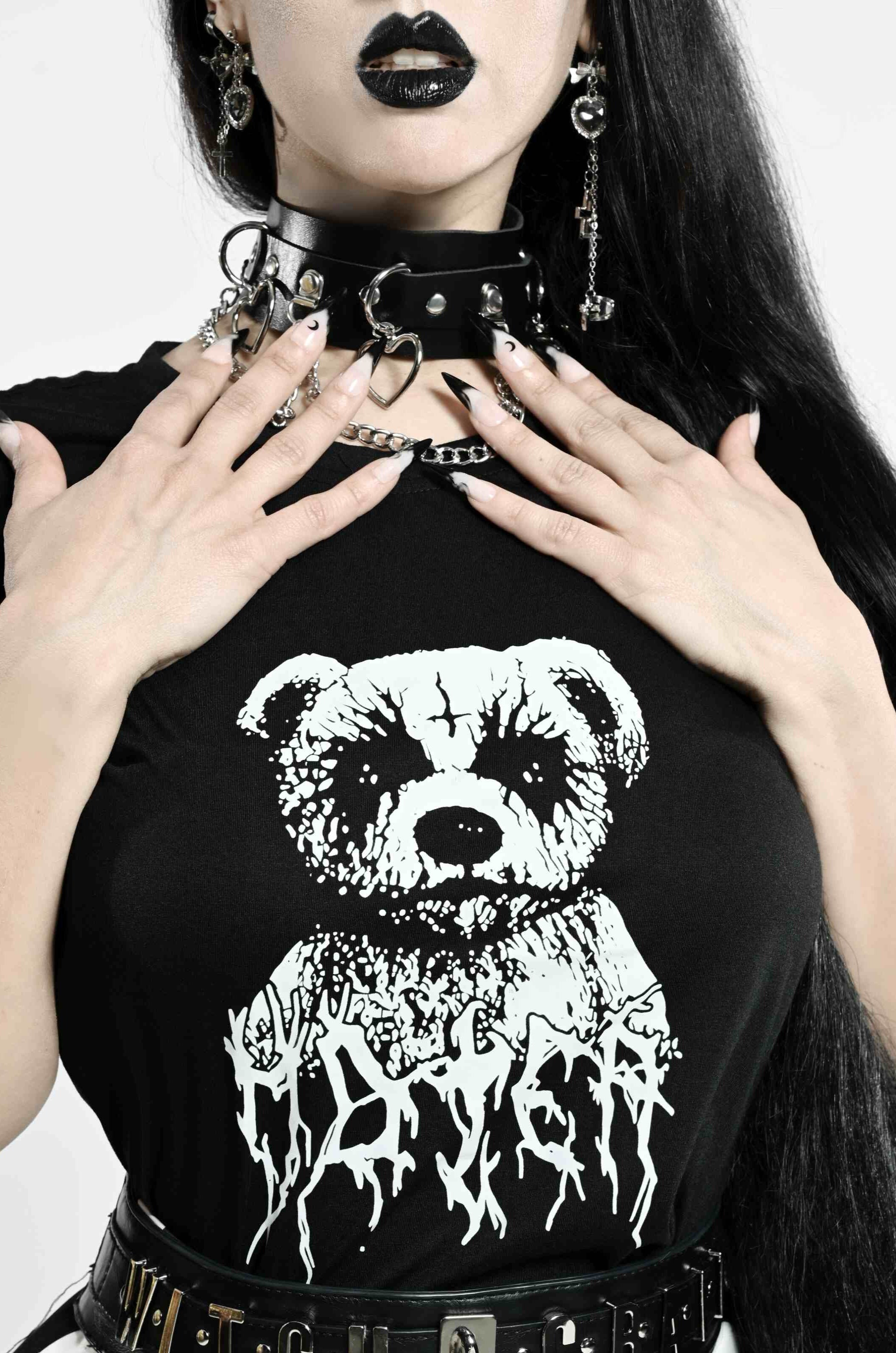 Gothic Emo Teddy Tee